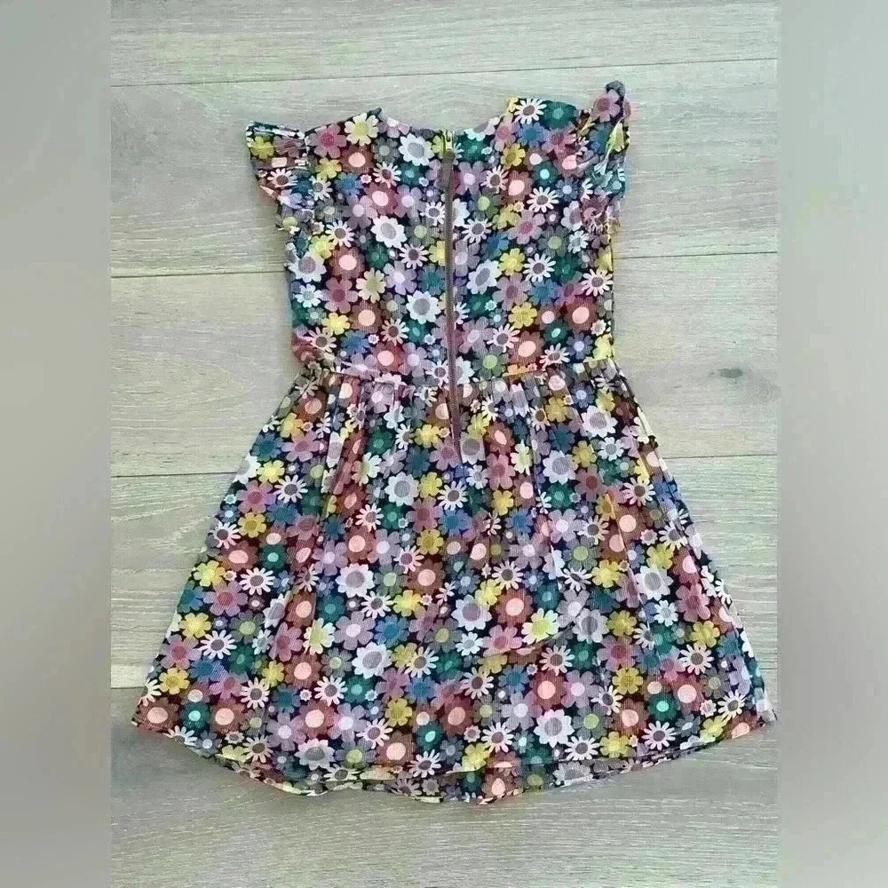 Crewcuts girls smocked  floral dress sz 6 - Picture 3 of 3